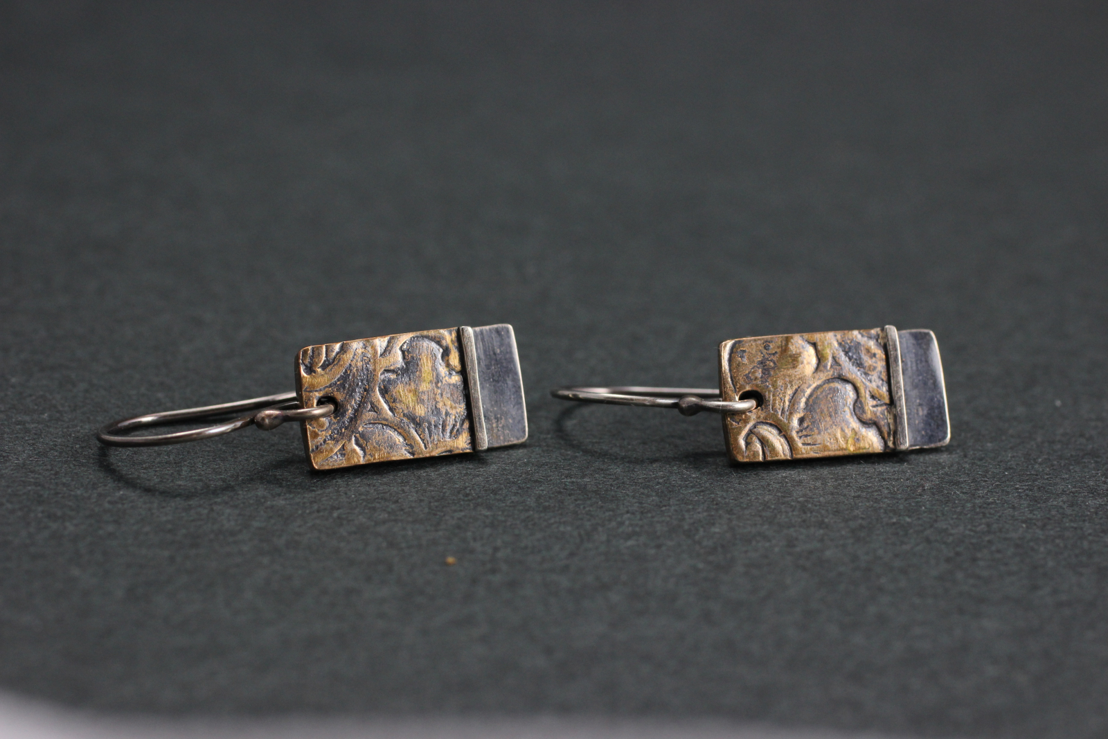 Sterling and Recycled Metal Earrings B. Hueting Creates